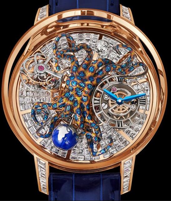 Review Jacob & Co ASTRONOMIA OCTOPUS BAGUETTE AT802.40.BD.UA.A Replica watch